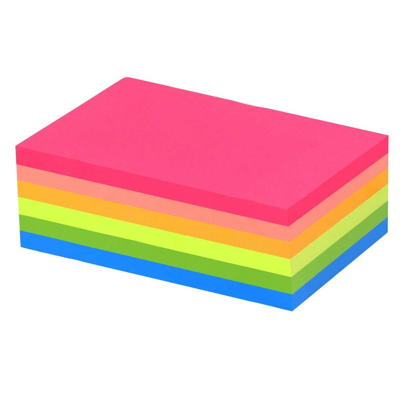 Vanpad Sticky Notes 4x6 in Bright Stickies Colorful Super Sticking Power Memo Pads Strong Adhesive 6 Pads/Pack 48 Sheets/pad - Image 5